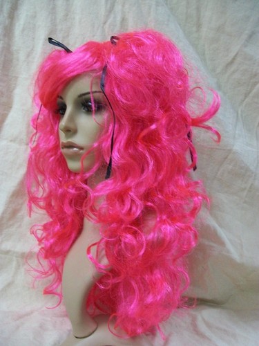 Sexy Hot Pink Doll House Wig Half Pigtails Rave Party Japanese Anime Cosplay - Bild 3 von 12