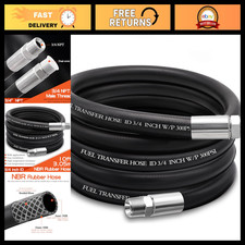 10ft 34 Fuel Transfer Hose - Durable Farm Pump Hose For Gas Diesel Biodiese