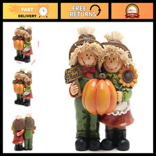 5.25" Thanksgiving Scarecrow Figurines - Fall Harvest Tabletop Decor for Home Pa