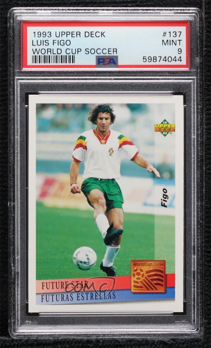 1993 Upper Deck World Cup 94 Preview Spanish/Italian Future Star Luis Figo c4m