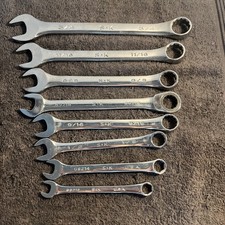 S-k Tools 8 Piece Combination Wrench Set 38-34 916 Ratcheting Comb.