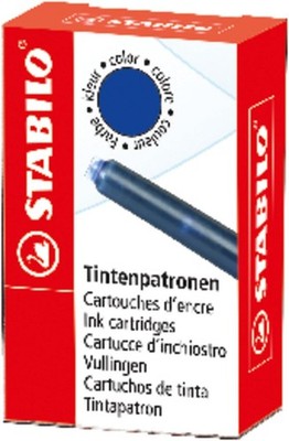 Ink cartridges - STABILO Refill - Box of 6 - Blue Pack of 6