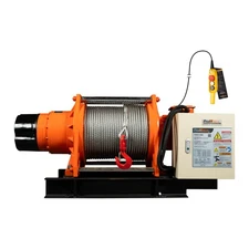 4 ton Industrial Electric Winch 9600 lb Heavy Duty with Wire Rope Three Phase
