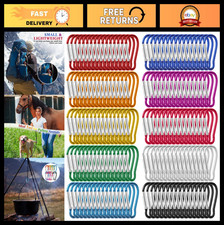 500 Pcs 2" Aluminum Spring Snap Hooks Clips for Keychains, Camping, Hiking, Fish