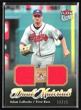 Adam LaRoche 2007 Fleer Ultra Dual Materials Gold /75 Jersey #DM-AL Atlanta