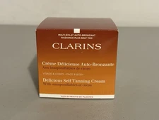 Clarins Delicious Self Tanning Cream Autobronzante 5.3oz Brand New Sealed
