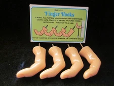 Finger Shaped Hooks as a Gift or for Hanging Coats Hats Towels Etc.