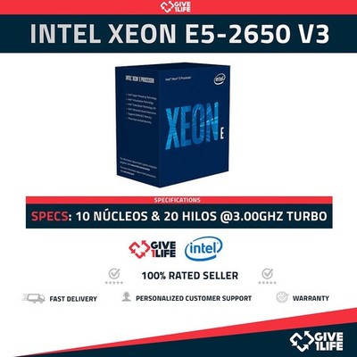 Intel Xeon E5-2650 V3 (10 Núcleos/20 Hilos) @3.00GHz Turbo Speed