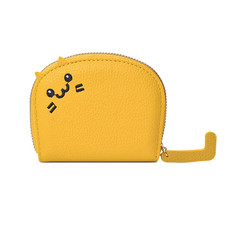 Cute Cat Card Holder Wallet PU Leather Coin Purse ID Card Bag Women