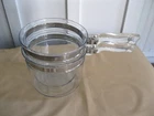 Vintage Pyrex Flameware Clear Glass Double Boiler Pots NO LID 1 1/2 Qt 6283
