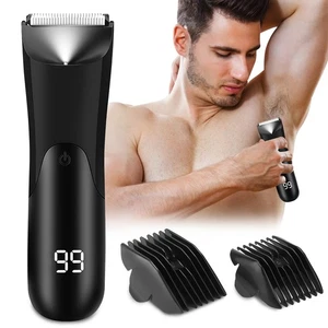 Hommes Pubic Cheveux Trimmer Électrique Groin Corps Cheveux Rasoir Balles Grooming humide / sec US