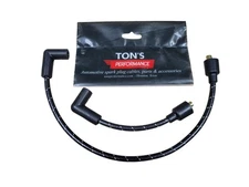 Black Wt Cloth Harley Davidson Iron/Shovel head Spark Plug Wires FX FL 1978-1984