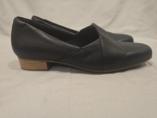 Collection by Clarks Size 7W Juliet Palm Black Slip On Shoes
