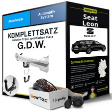 Für SEAT Leon Typ KL1 , KLG Anhängerkupplung abnehmbar +eSatz 13pol 11.19- NEU