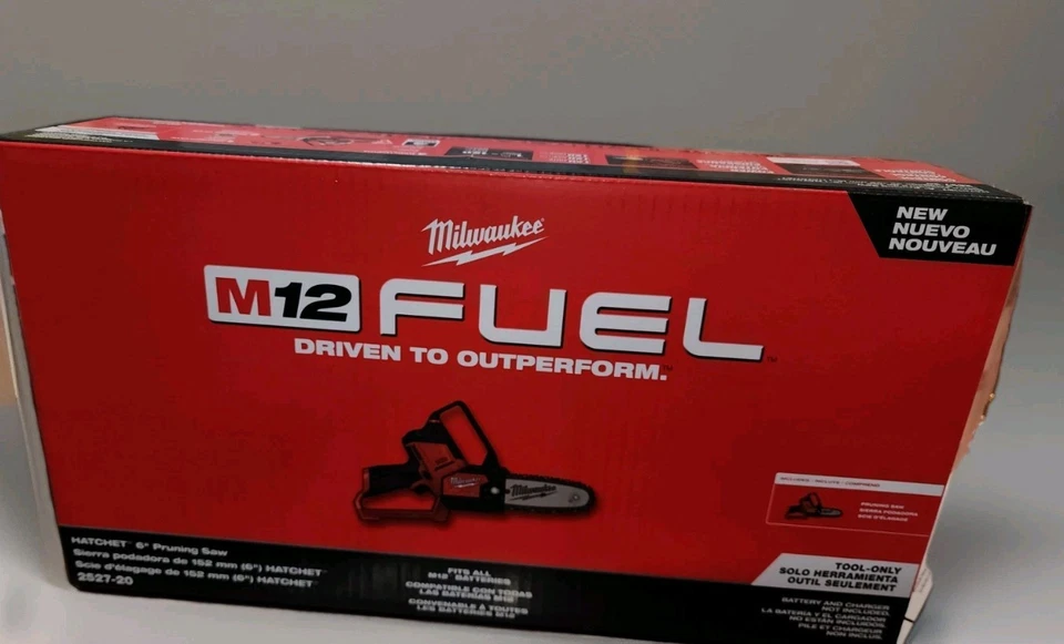 Nuevo Milwaukee 2527-20 M12 FUEL HATCHET 6 pulgadas sierra de podar barra y cadena sin escobillas Foto 2 de 4