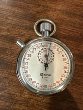 Sportcraft Vintage Mechanical Stopwatch #12801 Swiss Made 1/10 Scale Tested