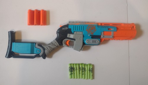 Nerf Zombie Strike Sledgefire Blaster With 3 Shells And 9 Darts