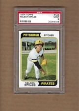 1974   TOPPS   NELSON  BRILES  #  123     PSA  9