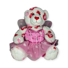 Build-A-Bear BAB Valentine's Bear Plush w/ Cupid Dress Outfit Wings