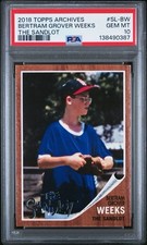 2018 Topps Archives The Sandlot Bertram Grover Weeks Gem Mint PSA 10