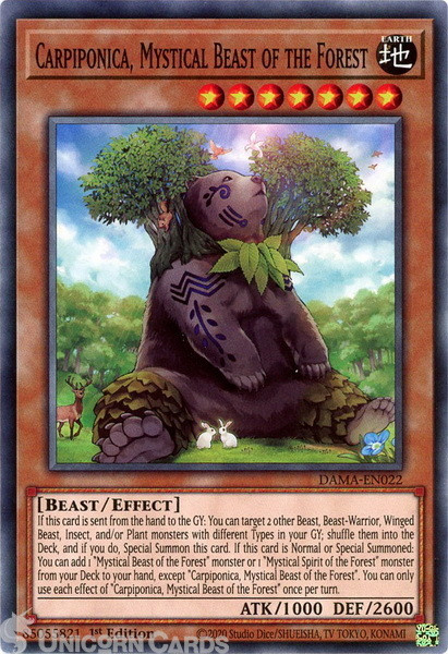 DAMA-EN022 Carpiponica, Mystical Beast of the Forest Common 1st Edition Mint YuG