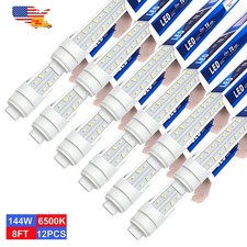 12 Pack 8 Foot Led Bulbs 8 Ft Led Tubes R17D HO Led Replacement Bulbs 144W 6500K