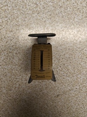 Vintage Rexall Scale First Class Postal Scale Stationary Department