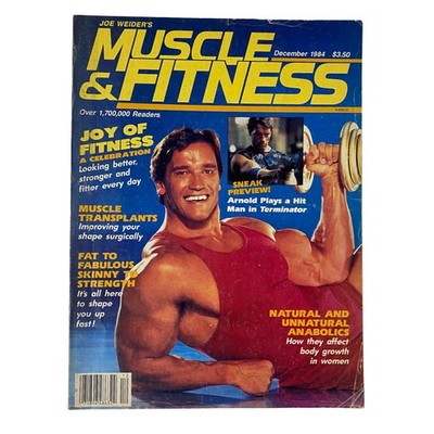 Muscle & Fitness Magazine December 1984 Arnold Schwarzenegger No Label