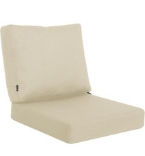 Outdoor Deep Seat Cushions, 22 x 22 Rainproof Zipper Adjustment Straps Beige