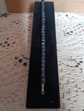 Sterling Silver Millefori Glass Bads Bracelet