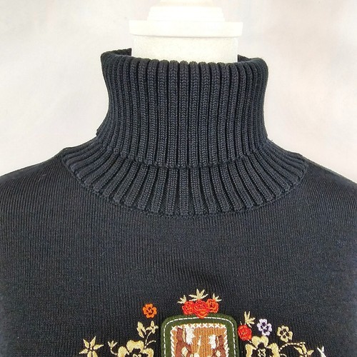 Bogner Damen Wollpullover US 12 Euro schick Luxus Skibekleidung Apres bestickt Vintage - Bild 10 von 16