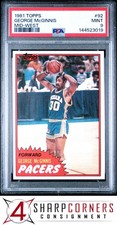 1981 TOPPS MID-WEST #92 GEORGE McGINNIS PACERS HOF PSA 9