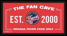 Indiana Fever Framed 10" x 20" Fan Cave Collage