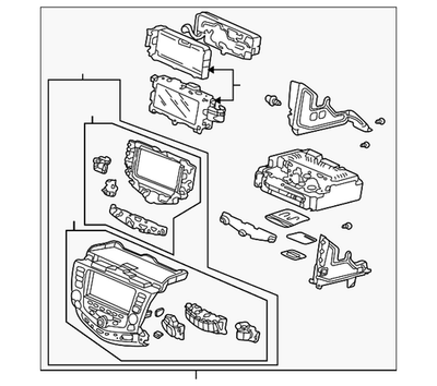 #ad Genuine Honda Display Assembly Panel Power *NH482L* Black Metallic 39177 SDN L $2214.91