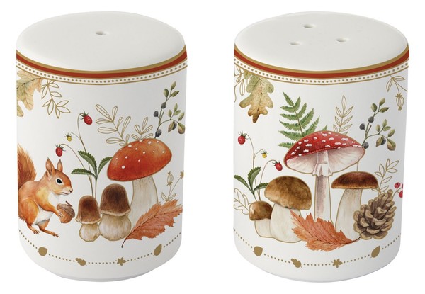 Salz- Und Pfefferstreuer Autumn Breeze Herbst H. 7Cm Porzellan In Gb Easy Life-image