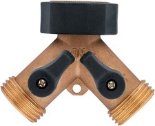 3/4-in Brass Dual-Outlet Faucet Adapter 1 Pack