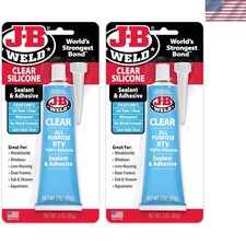 3 oz. Clear RTV Silicone Adhesive Sealant - Ideal for Home Mechanical Use