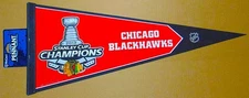 CHICAGO BLACKHAWKS 2013 STANLEY CUP CHAMPIONS - 12 by 30 INCHES PENNANT