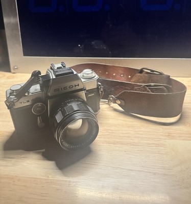 Ricoh TLS 35mm Film SLR Camera W/ Auto Rikenon 55mm F/1.8 Lens Clicks Tested