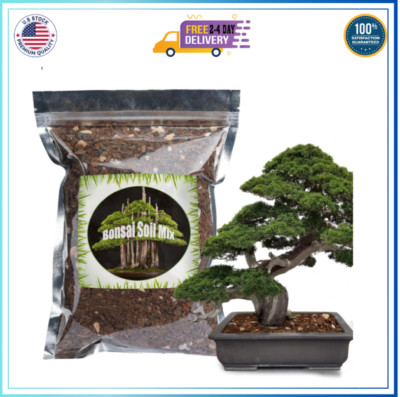 Premium Bonsai Soil Mix 1qt, Ready to Use Organic Fast Draining Potting