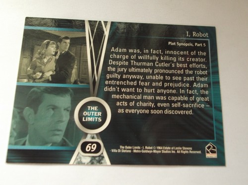 Rittenhouse: The Outer Limits (1963-1965) "I, ROBOT" #69 Trading Card - Picture 2 of 2