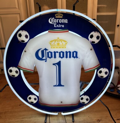 Corona Extra Soccer Futbol Chivas Neon Sign Light Beer Bar Pub 24 × 24