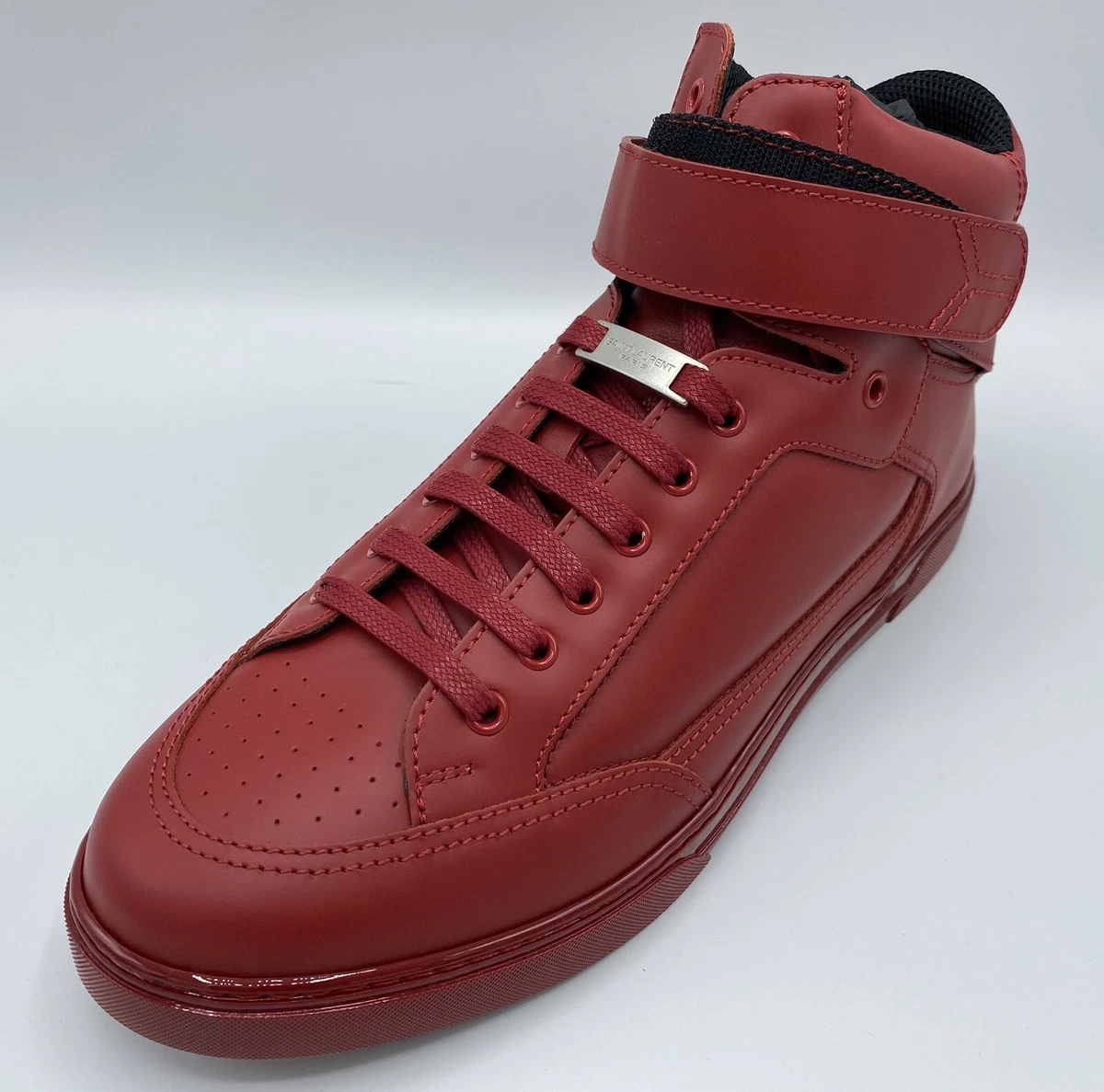 Saint laurent red sneakers cheap