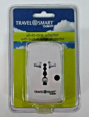 Travel Smart By Conair Compact All-In-One Adapter w/Surge Protector - Picture 3 of 4