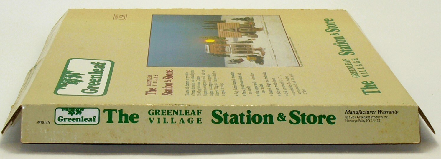 Greenleaf Village STATION & STORE Kit 8025Opened Inspected Complete1