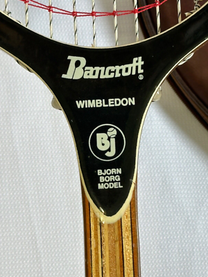 VINTAGE Bancroft Wimbledon Bjorn Borg Model Tennis Racquet w