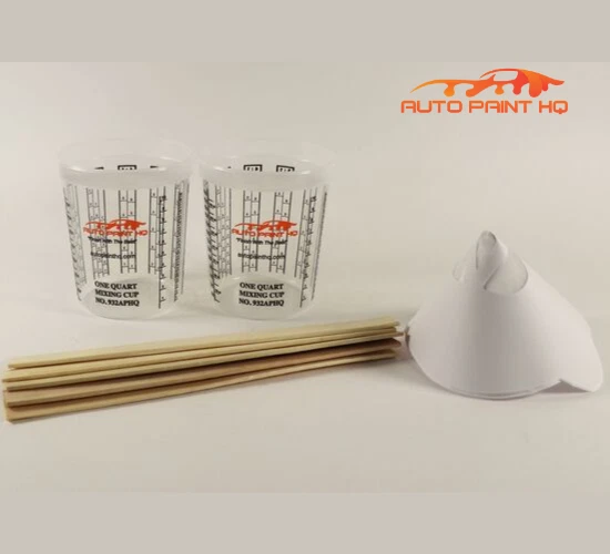 High Gloss Pure Bright White Acrylic Urethane Single Stage Gallon Paint Kit Foto 3 de 3