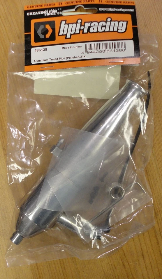 HPI Savage Polished Aluminum Tuned Pipe HPI86138 - Image 2 of 2