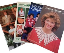 Lot 4 Annie's Wardrobe  Crochet Collars School Classic Winter Clothes Sweater