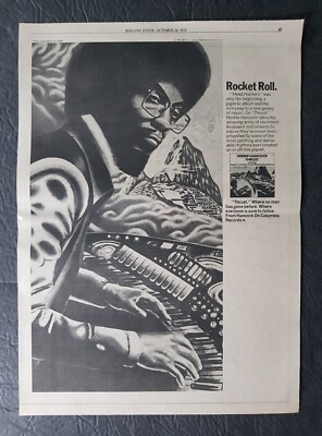 Herbie Hancock Thrust Album Promo Print Advertisement Vintage 1974